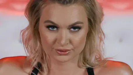 Brazzers Exxtra: Natalia Starr in shorts next to Xander Corvus