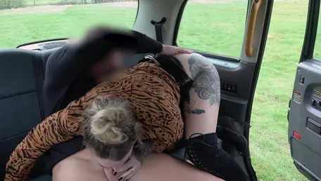 Fake Taxi - Brown hair Ava Austen fingering reverse cowgirl